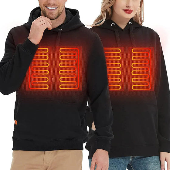 Beheiztes Kapuzen-Sweatshirt mit USB-Stromversorgung